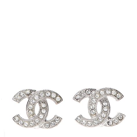 chanel baroque earrings|chanel earrings cc silver.